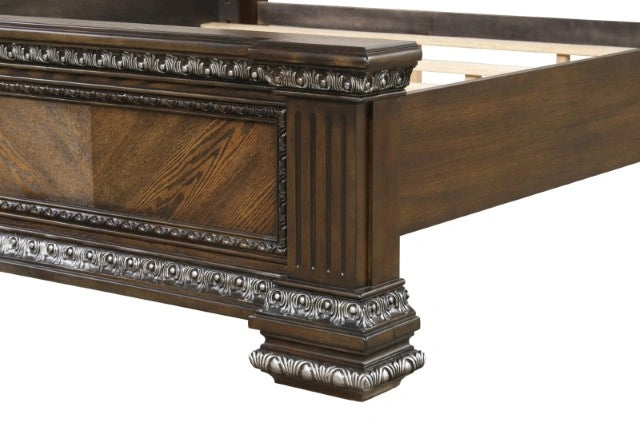 Promenade E.King & Queen Bed Brown & White