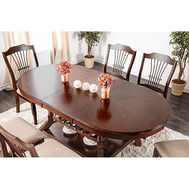 Jordyn Brown Cherry Dining Table