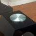LODIA II Black Round Counter Ht. Table - Dimensional Outlet Furniture (Oakland, CA)