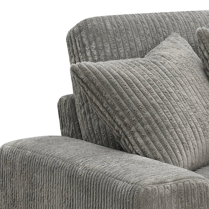 Reversible Sectional Sofa w/6 Pillows