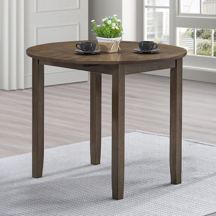 Round Dining Table w/Drop Leaf
