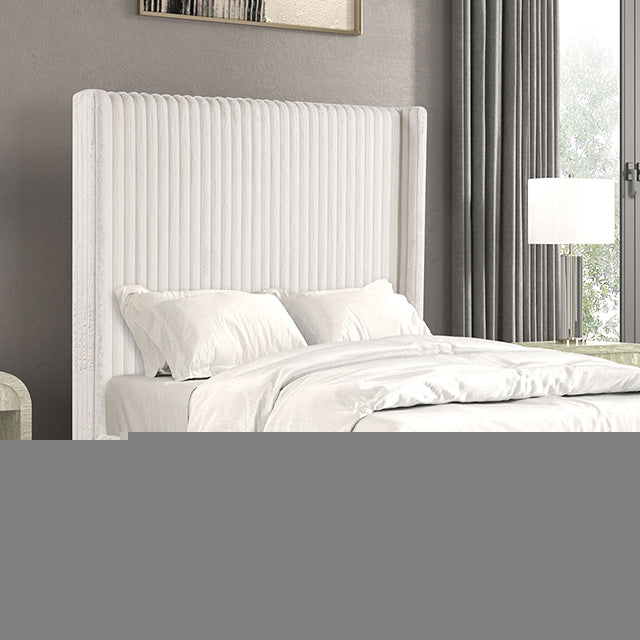Cadwell E.King, Queen, & Full Bed White, Gray, & Black