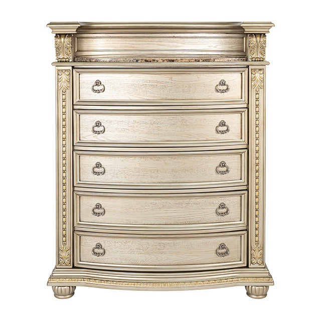 Fromberg Chest w/Marble Insert - Dimensional Outlet Furniture (Oakland, CA)