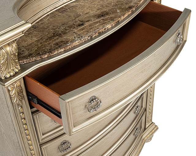 Fromberg Chest w/Marble Insert - Dimensional Outlet Furniture (Oakland, CA)