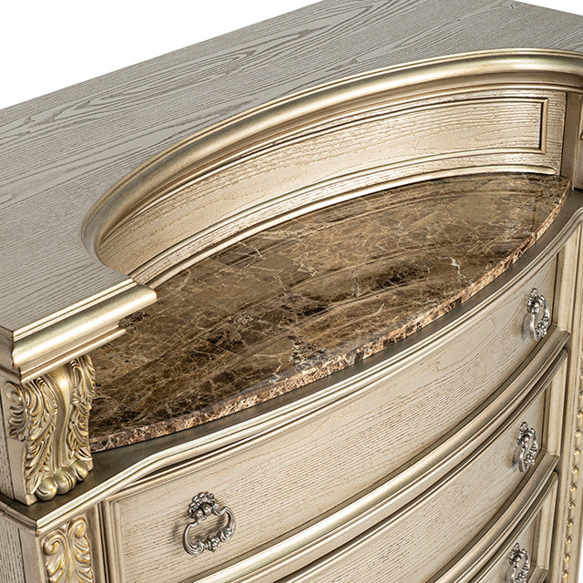 Fromberg Chest w/Marble Insert - Dimensional Outlet Furniture (Oakland, CA)
