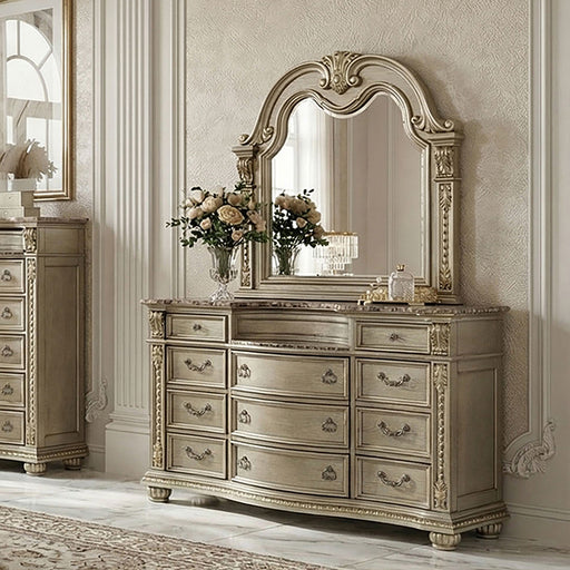 Fromberg Dresser w/ Marble Top - Dimensional Outlet Furniture (Oakland, CA)