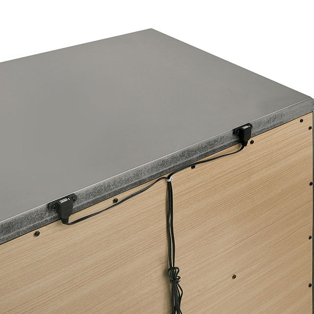 Emmeline 4 & 5 Piece Queen Bedroom Set Gray & White - Dimensional Outlet Furniture (Oakland, CA)