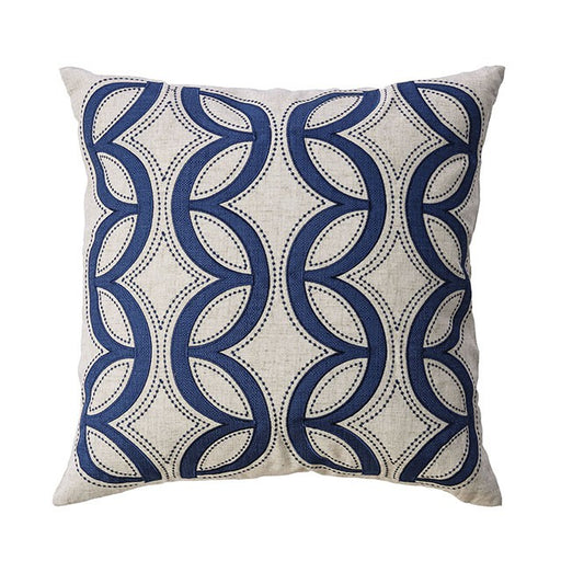 Teri Natural/Indigo 20" X 20" Pillow, Natural & Indigo (2/CTN) image