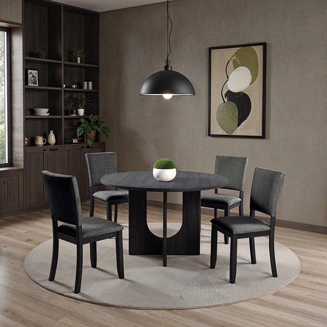 Oberto 5 Pc Round Dining Table Set - Dimensional Outlet Furniture (Oakland, CA)