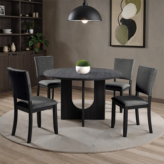 Oberto 5 Pc Round Dining Table Set - Dimensional Outlet Furniture (Oakland, CA)
