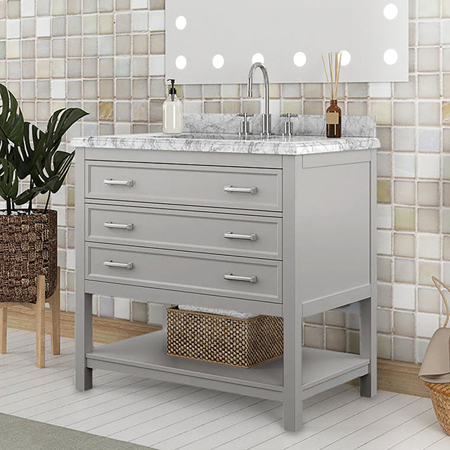 Reston Vanity with Top/ Sink - Dimensional Outlet Furniture (Oakland, CA)